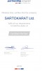 Сертификат Minebea Intec